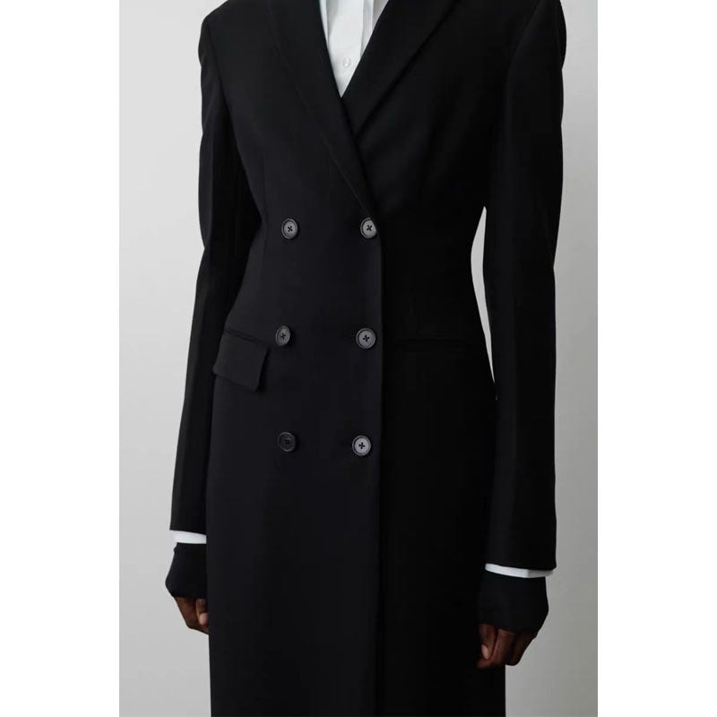 Damen Blazer Doppeltreihig Weites Modell Norvielle
