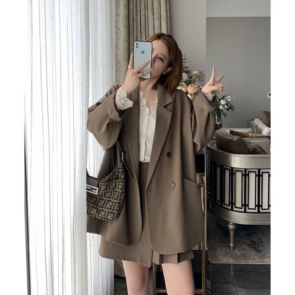 Damen Oversized Jacke Elegantes Design Schwarz - Norvielle