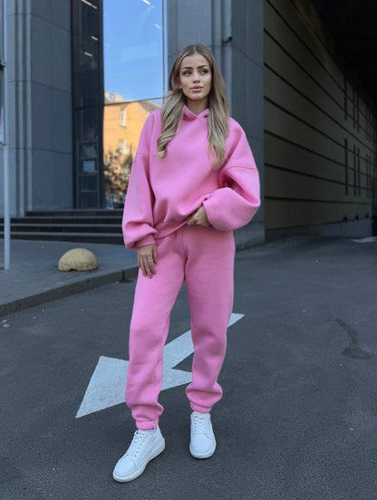 Damen Freizeit-Loungewear-Set mit Kapuze Weites Norvielle