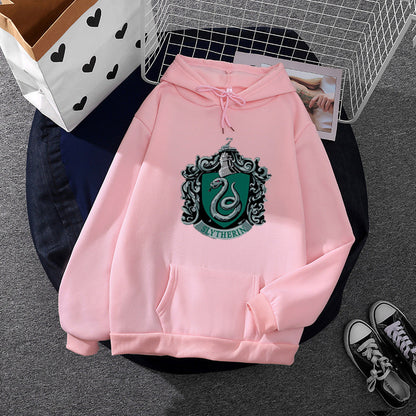 Damen Kapuzenpullover Slytherin Wappen Norvielle - Norvielle