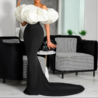 Damen Mermaid-Kleid mit Statement-Oberteil Norvielle