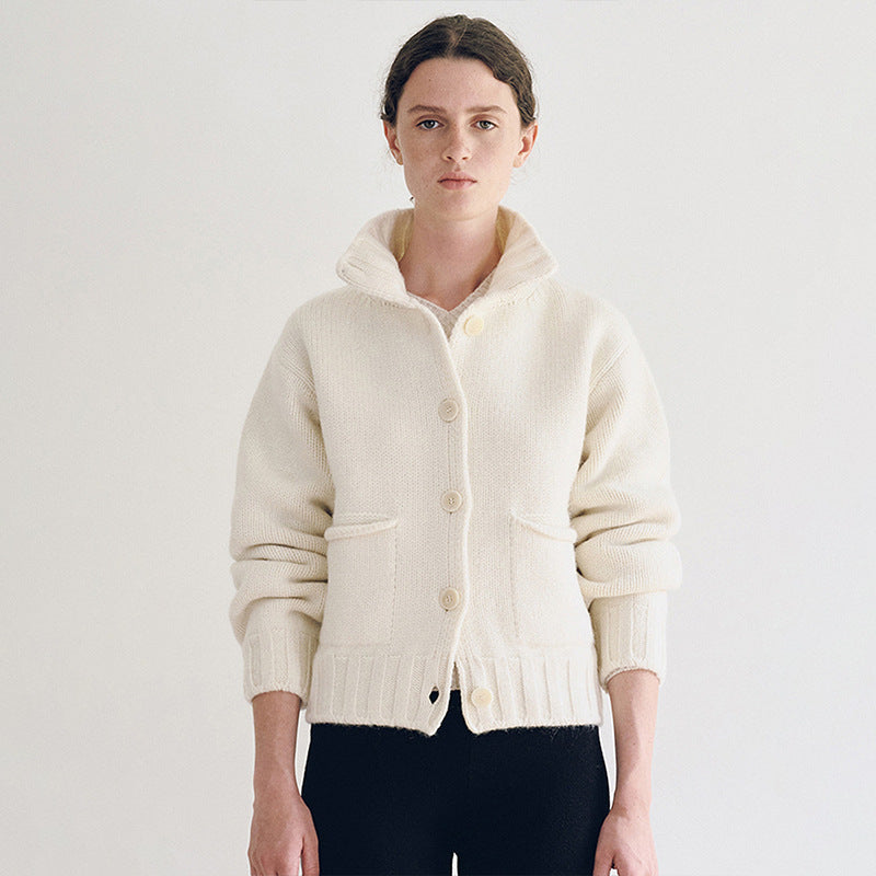 Damen Strickcardigan mit Kragen Norvielle - Norvielle