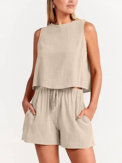 Damen Freizeitset Elastischer Bund Norvielle