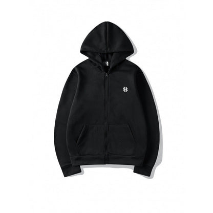 Damen Kapuzenjacke Reißverschluss Kängurutaschen Norvielle