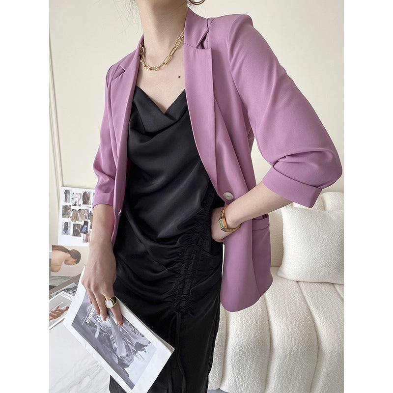 Damen Oversized-Jacke Längsärmelig Norvielle