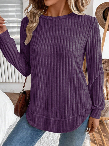 Damen Strickpullover Lässig Vertikalstreifen Norvielle