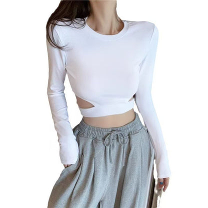 Damen Croptop mit Cutouts Norvielle