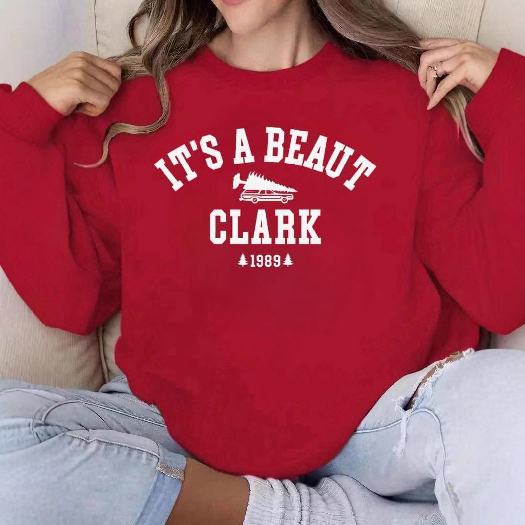 Damen Sweatshirt Lässiger Schriftzug Bequemer Schnitt Norvielle - Norvielle