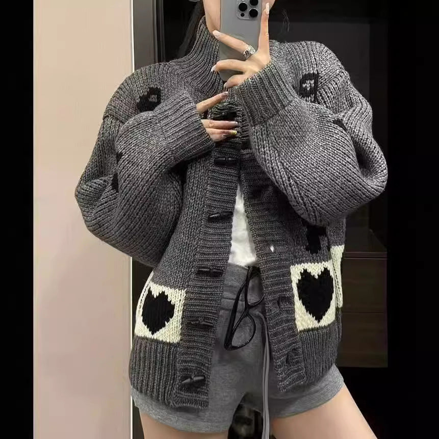 Damen Strickjacke Tiermuster Norvielle