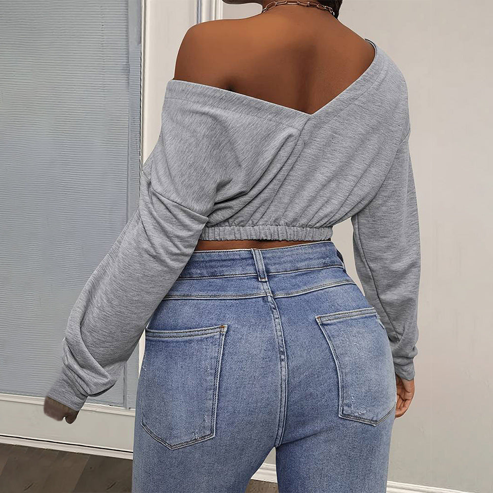 Damen Crop- Schulterfrei Tailliert Norvielle
