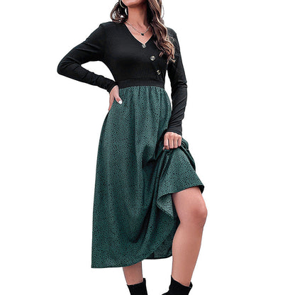 Damen Maxikleid Tailliert Elastisch Norvielle