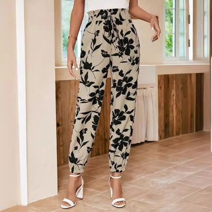 Damen Blumendruck-Hosen Norvielle Trend