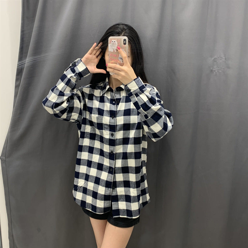 Damen Flanell-Hemdbluse Kariert Norvielle