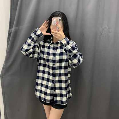 Damen Flanell-Hemdbluse Kariert Norvielle