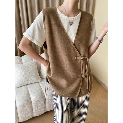 Damenweste mit Taschen und Gürtel Norvielle - Norvielle