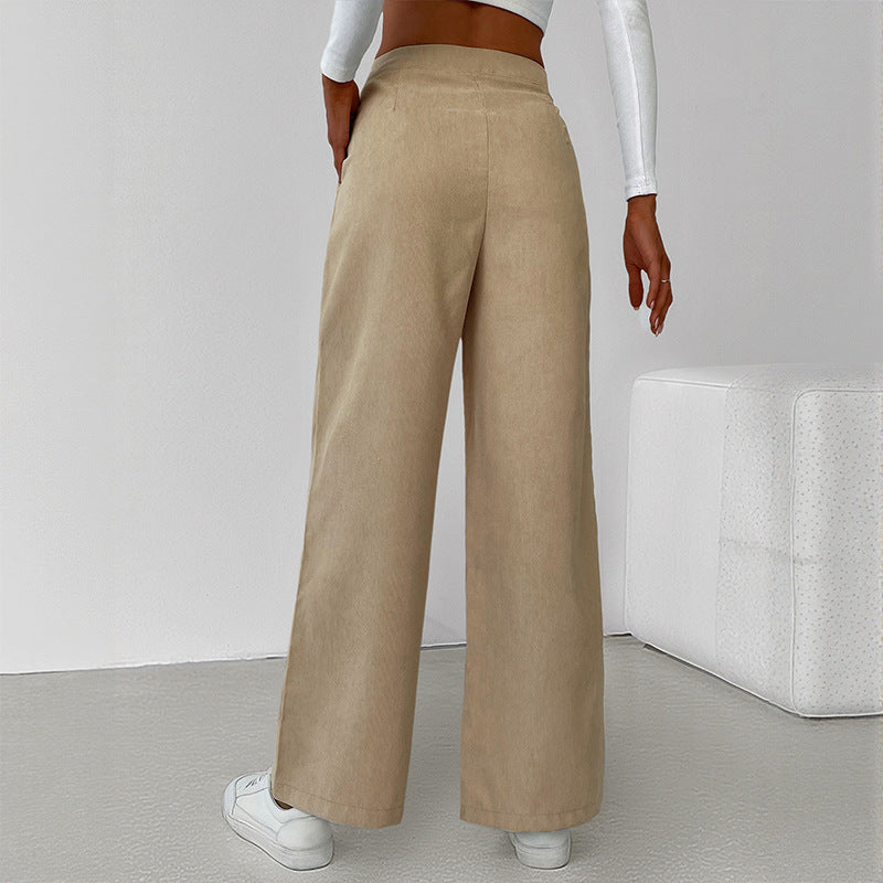 Damen Langarmshirt Cropped und Culotte-Hose Weite Bein Norvielle