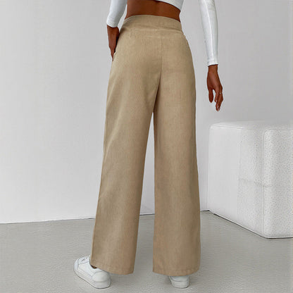 Damen Langarmshirt Cropped und Culotte-Hose Weite Bein Norvielle