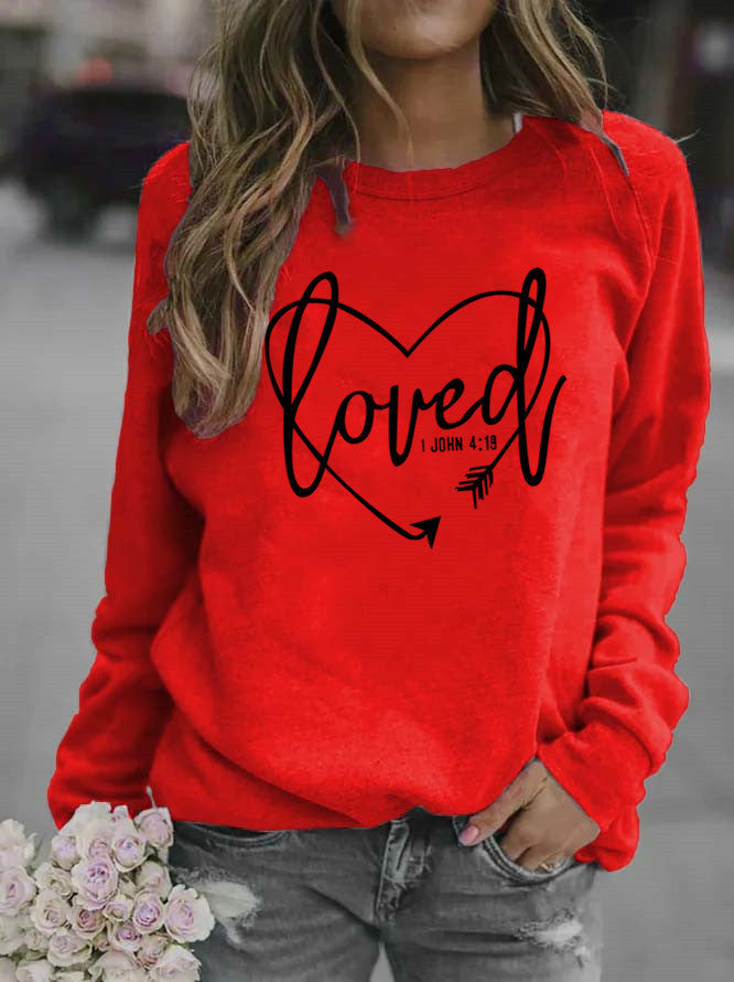 Damen Sweatshirt Inspirierender Schriftzug Trendiges Design Norvielle