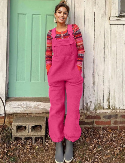 Damen Fleece-Latzhose Weich Norvielle