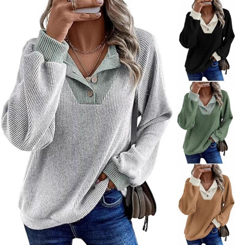 Damen Pullover Lässig Modischer Kragen Norvielle - Norvielle