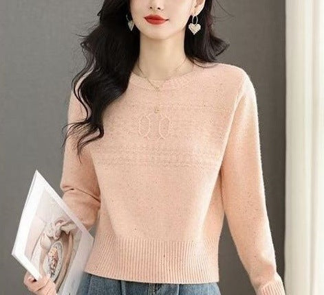 Damen Strickpullover Feines Zopfmuster Norvielle