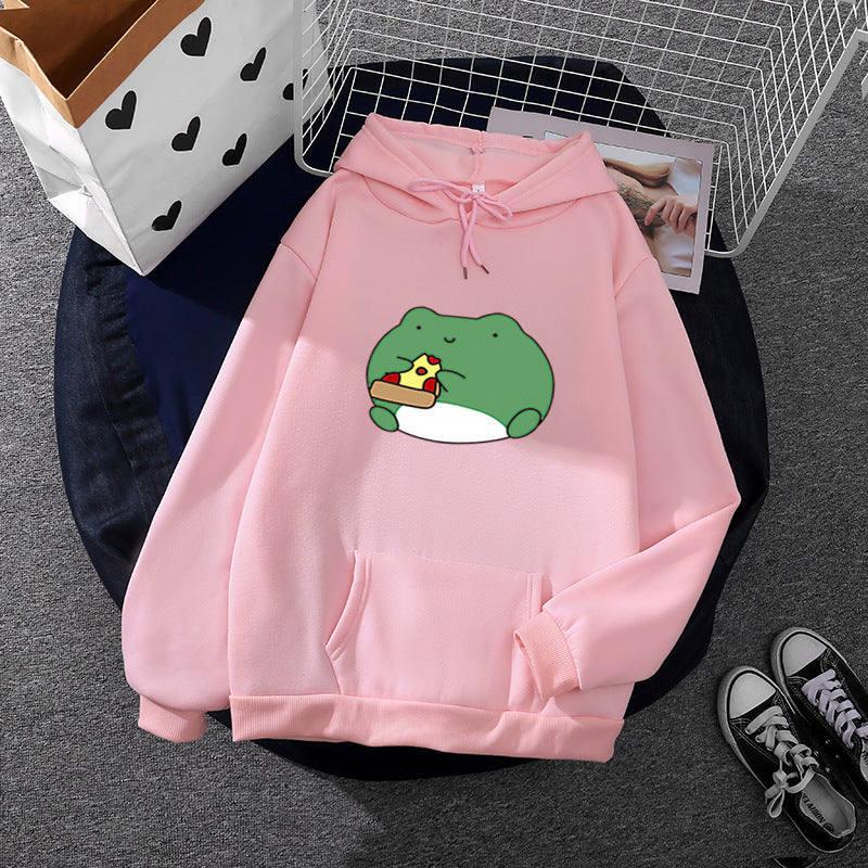 Damen Hoodie Froschdesign Weich Norvielle