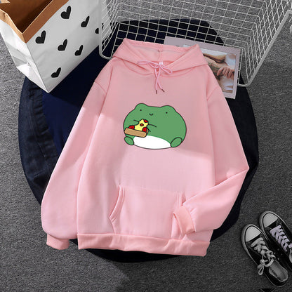 Damen Hoodie Froschdesign Weich Norvielle
