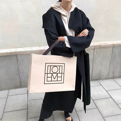 Damen Oversize-Mantel Offener Vorderteil Norvielle