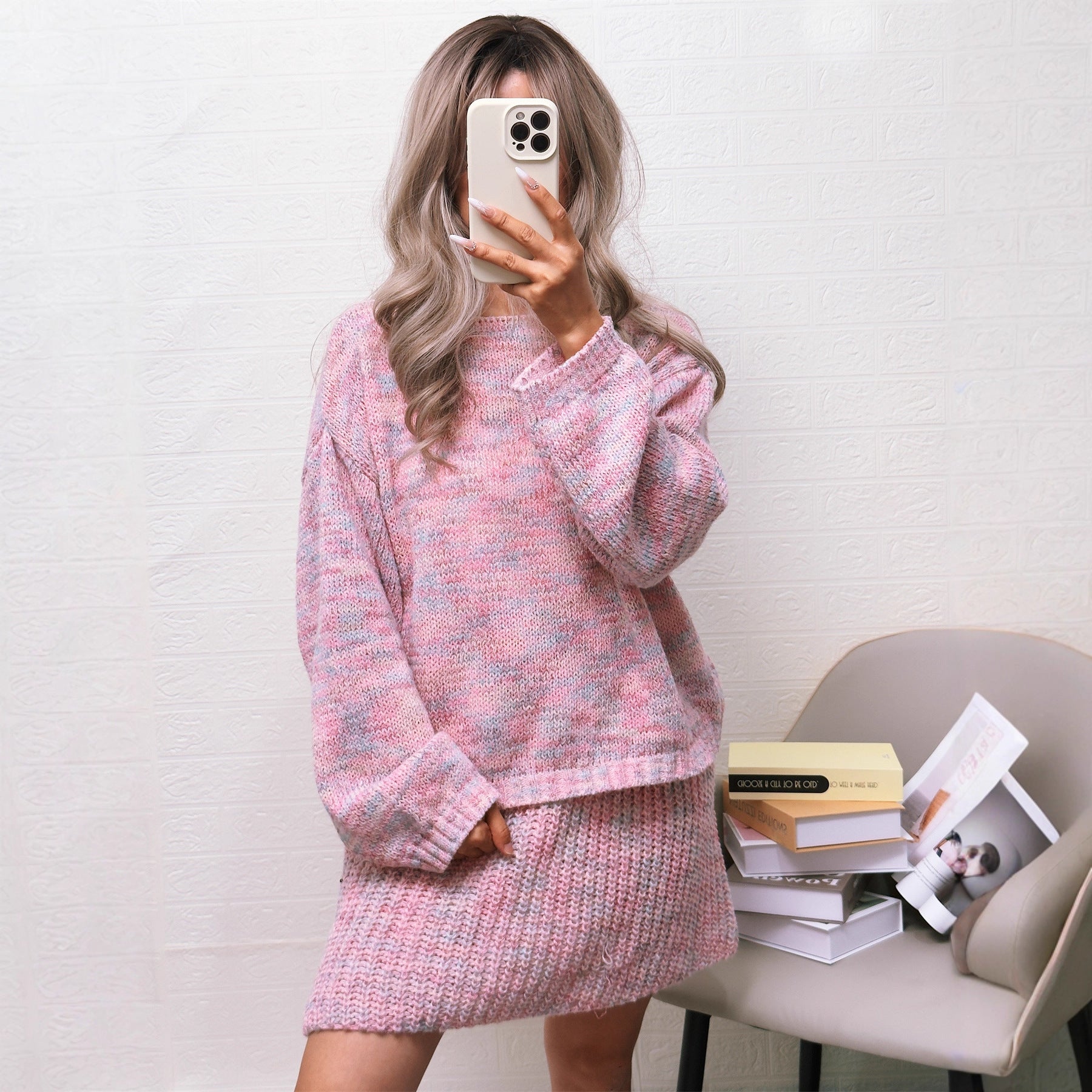Damen Strickpullover Lässig Weiter Kragen Norvielle - Norvielle