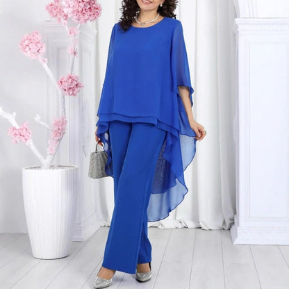 Damen Tunika mit Überlagerung und Eleganten Pants - Norvielle