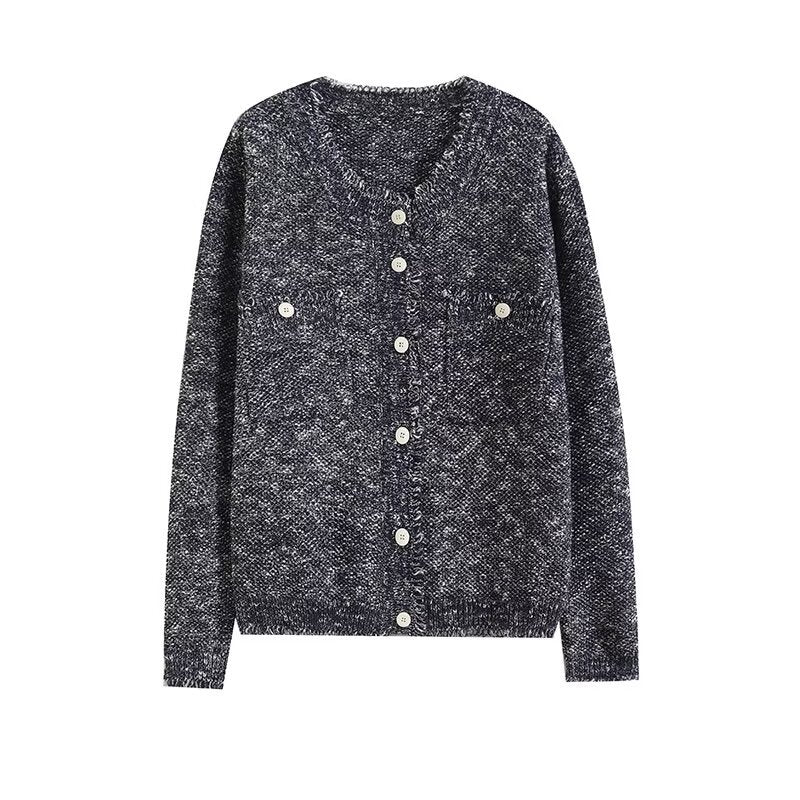 Damen Strickjacke mit Knöpfen und Taschen Norvielle
