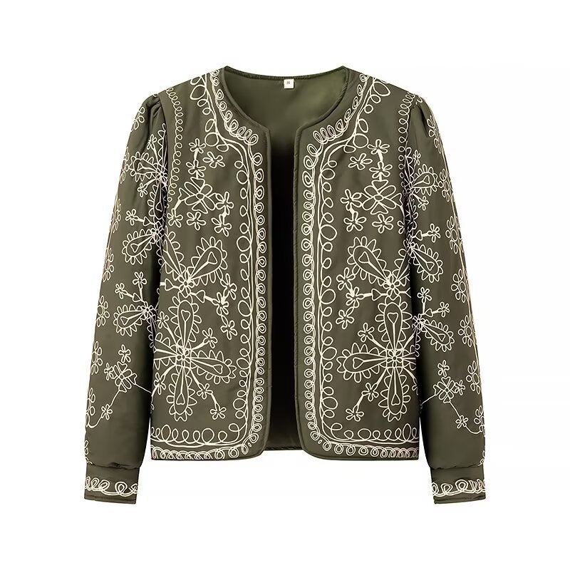 Damen Blumenjacke Eleganter Schnitt Norvielle