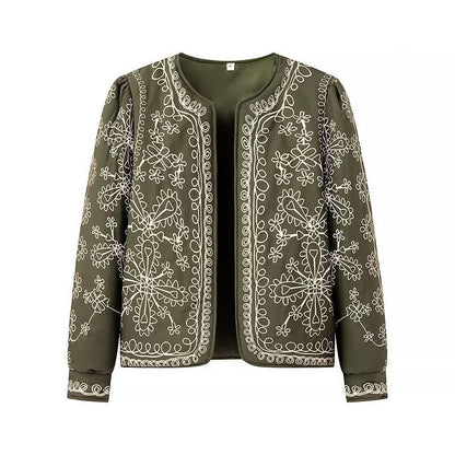 Damen Blumenjacke Eleganter Schnitt Norvielle
