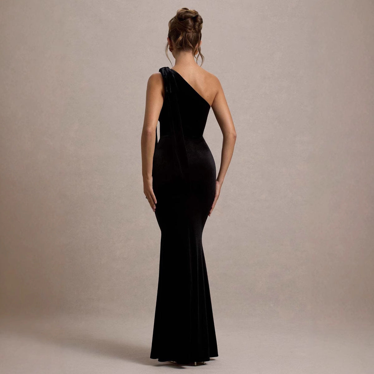 Damen Maxikleid Schulterfrei schmal Norvielle
