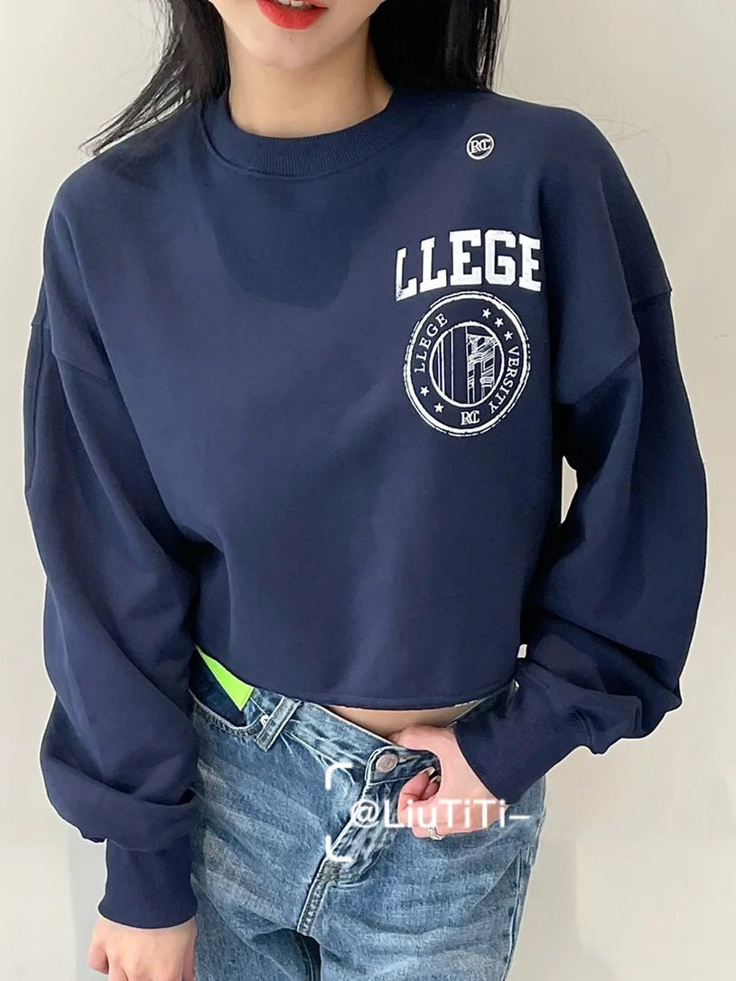 Damen Oversized Sweatshirt Kurz Norvielle