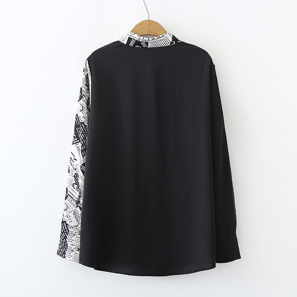 Damen Bluse Kreativer Druck Norvielle