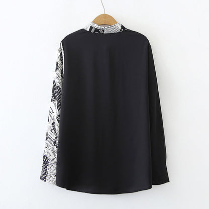 Damen Bluse Kreativer Druck Norvielle
