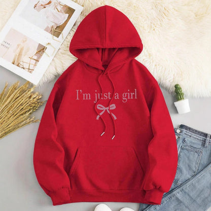 Damen Kapuzenpullover Klassischer Schnitt Moderner Spruch