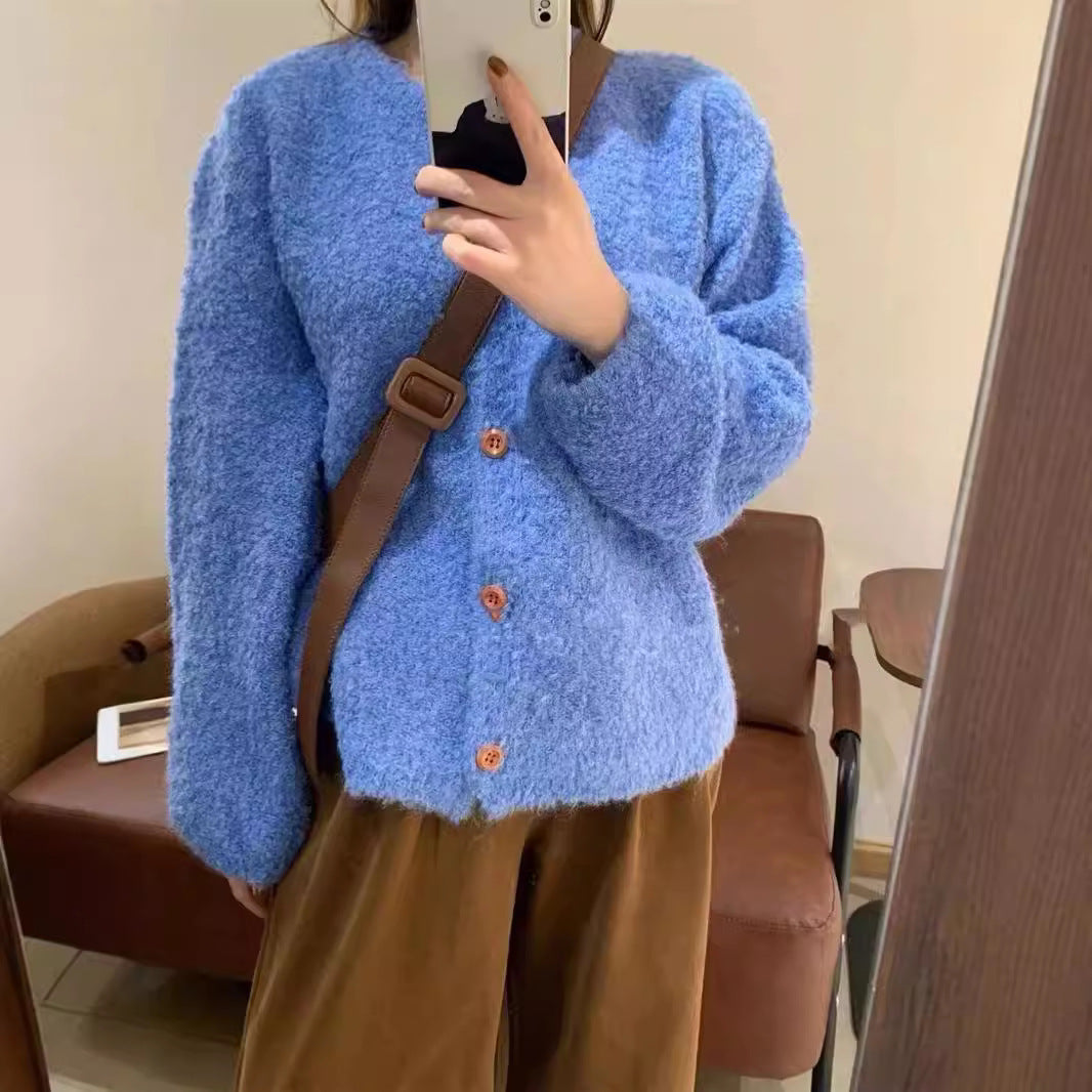 Damen Strickjacke Kuschelig Weit Norvielle