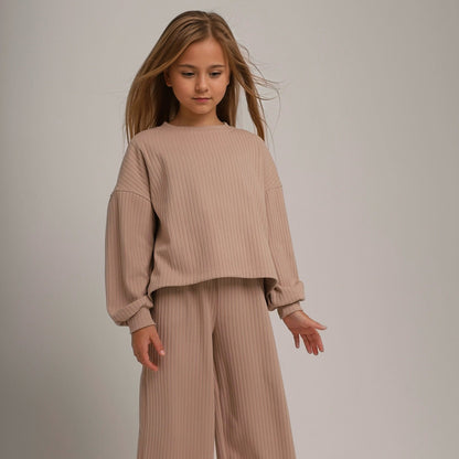 Damen Loungewear-Set Gestreift Weit Bequem
