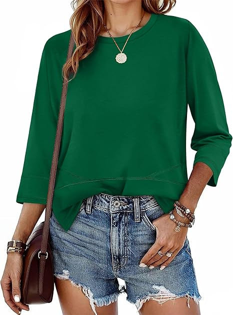 Damen Pullover 3/4 Ärmel Norvielle