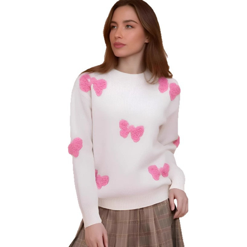 Damen Strickpullover Herzdesign Lässig Norvielle