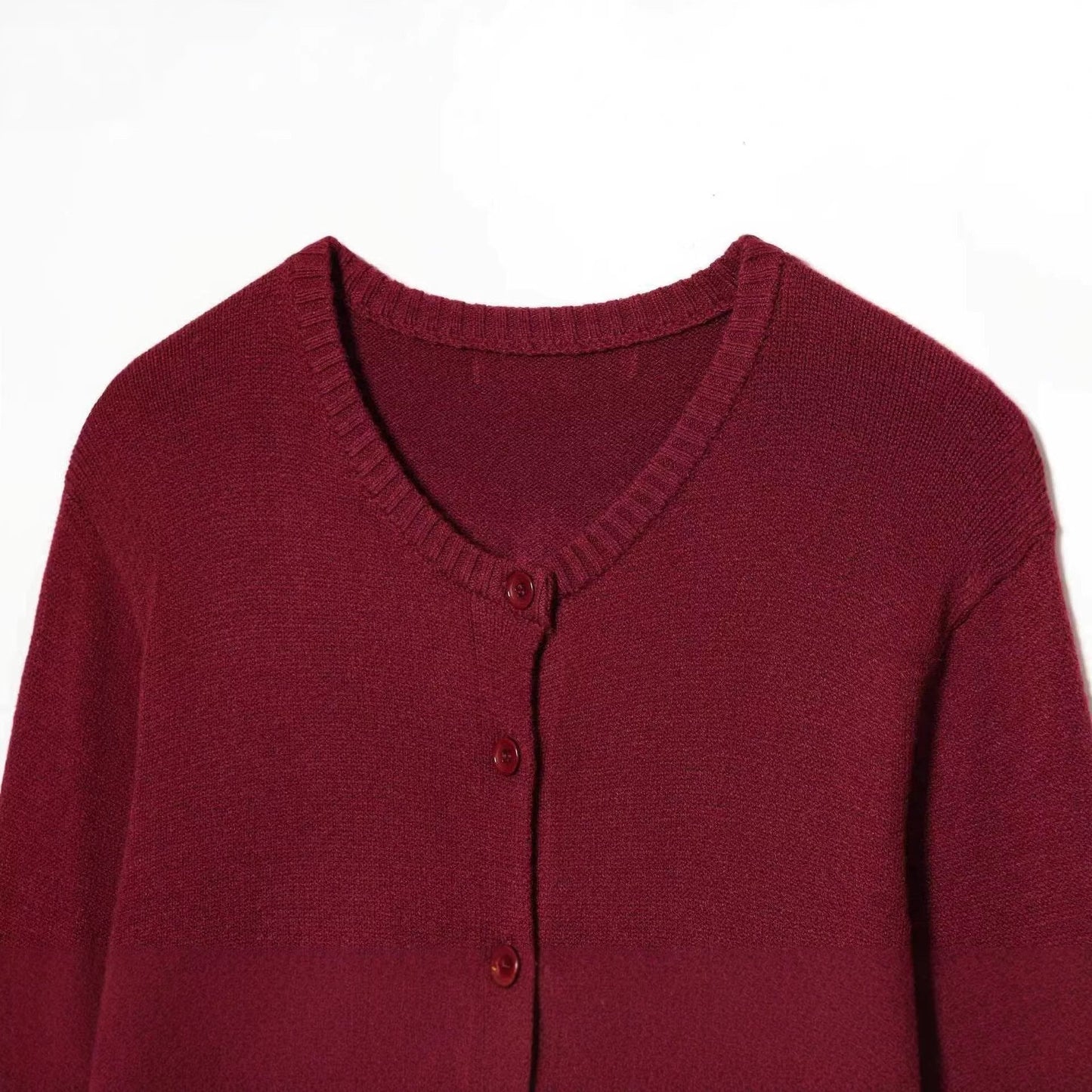 Damen Klassische Strickjacke Knopfverschluss Norvielle