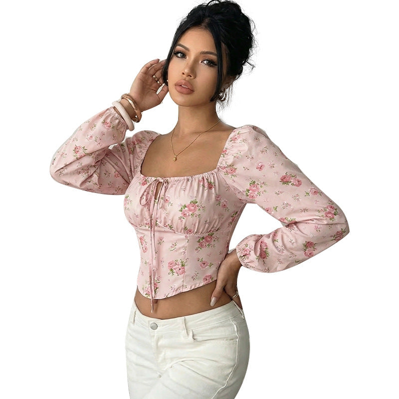 Damen Bluse Blumenmuster Norvielle