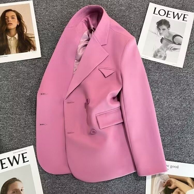 Damen Doppelreiher Blazer Tailliert Norvielle