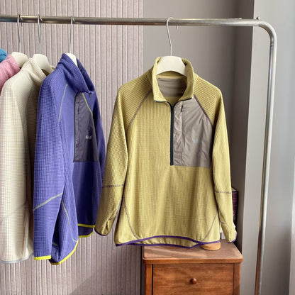 Damen Fleece-Pullover Kurz Reißverschluss Norvielle