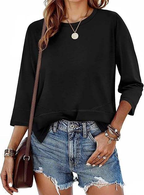 Damen Pullover 3/4 Ärmel Norvielle