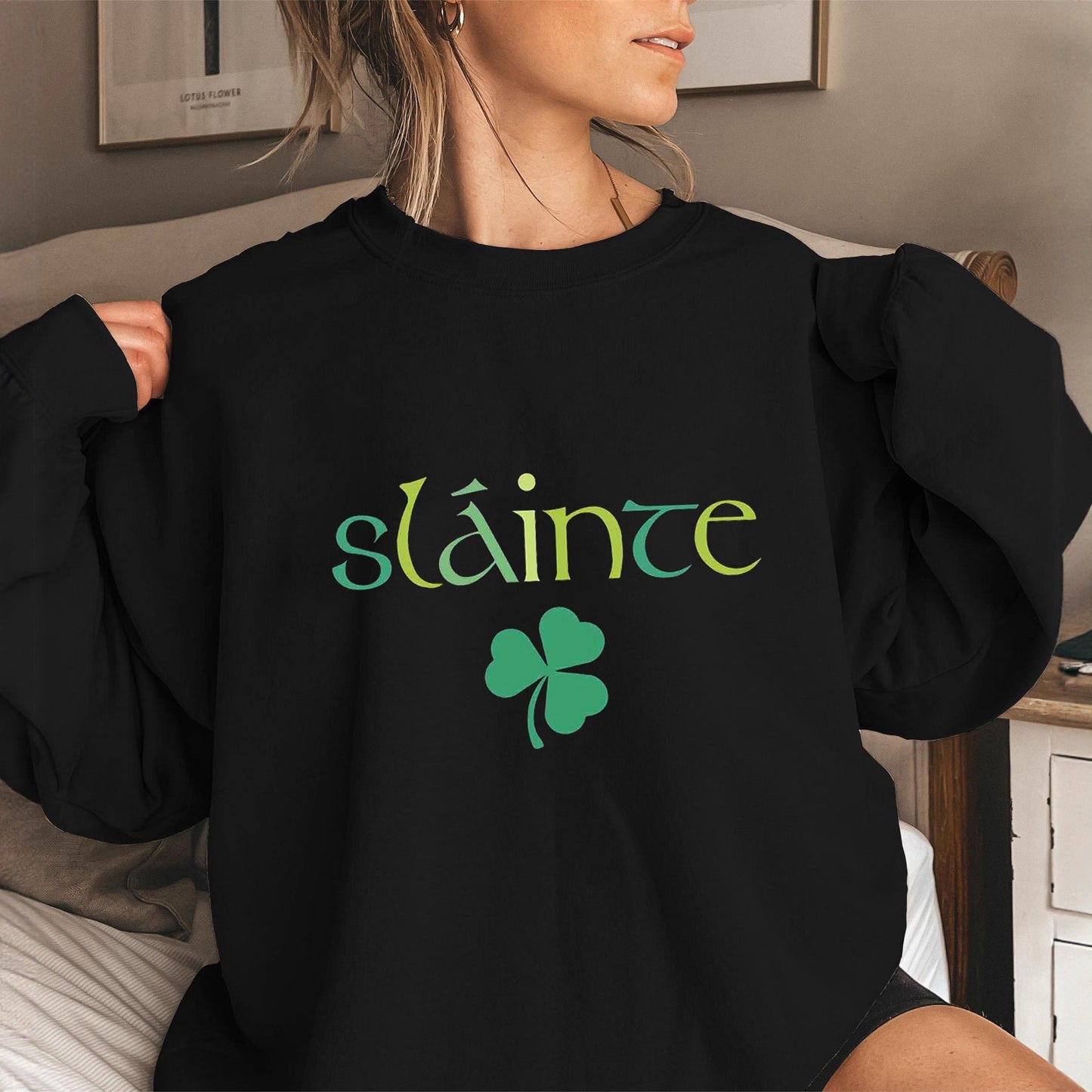Damen Sweatshirt Voluminöse Ärmel Motiviertes Design Norvielle - Norvielle