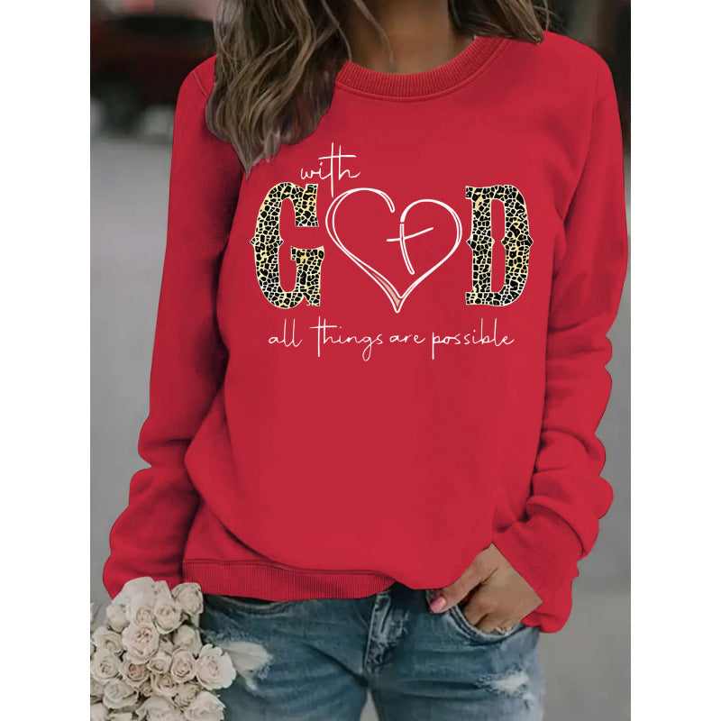 Damen Sweatshirt Kreatives Modedesign Motivierende Botschaft Grau