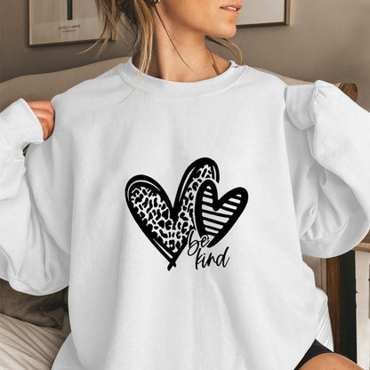 Damen Sweatshirt Herzmotiv Lässiger Schnitt Norvielle